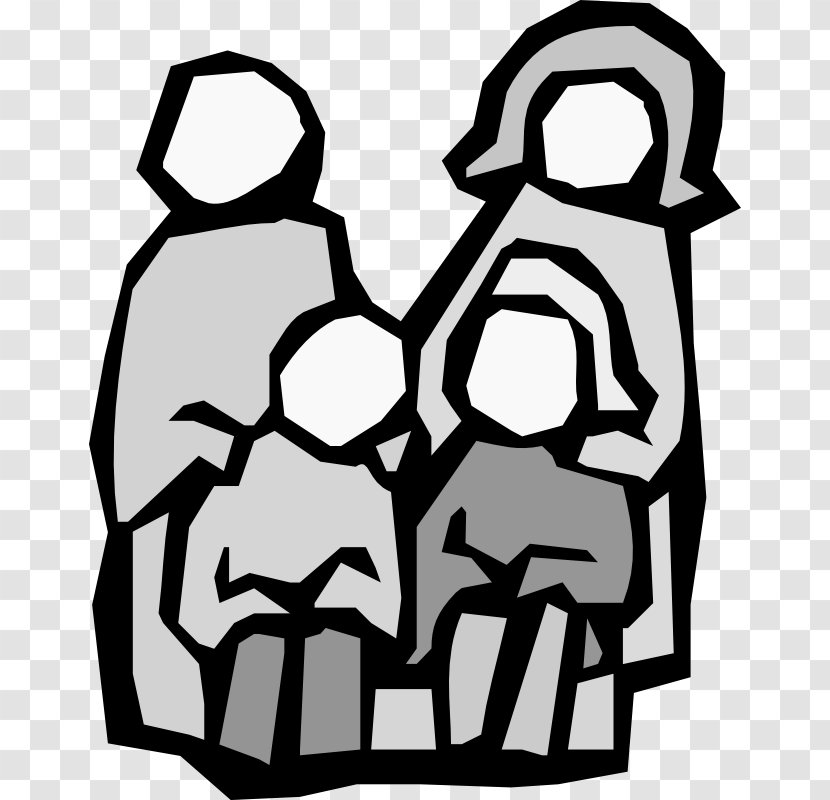 Family Clip Art - Monochrome - Epa Sunwise Transparent PNG