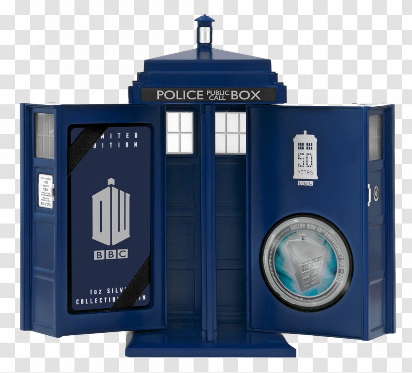 Perth Mint Coin Doctor Silver TARDIS Transparent PNG