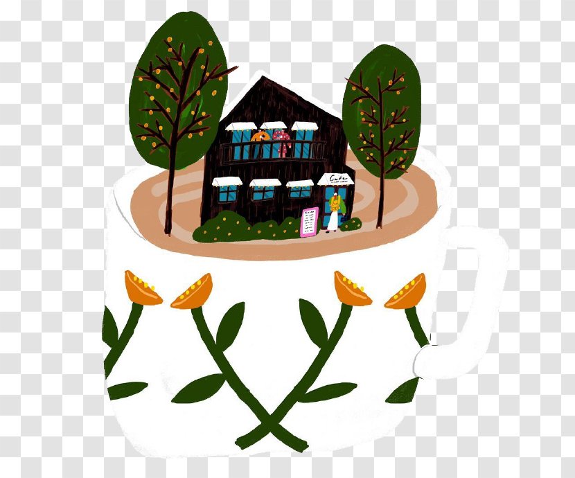 Cartoon Clip Art - Tree - Small Hotel Transparent PNG