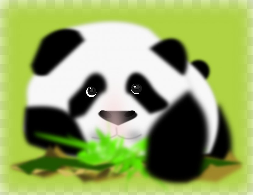 Giant Panda Bear Clip Art - Flat Design Transparent PNG