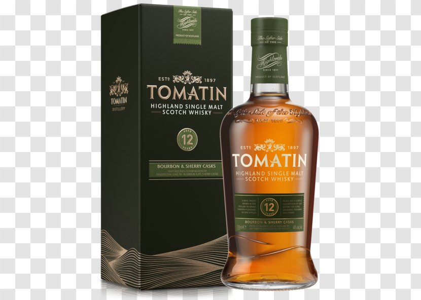 Tomatin Single Malt Whisky Whiskey Scotch Liquor - Dessert Wine Transparent PNG
