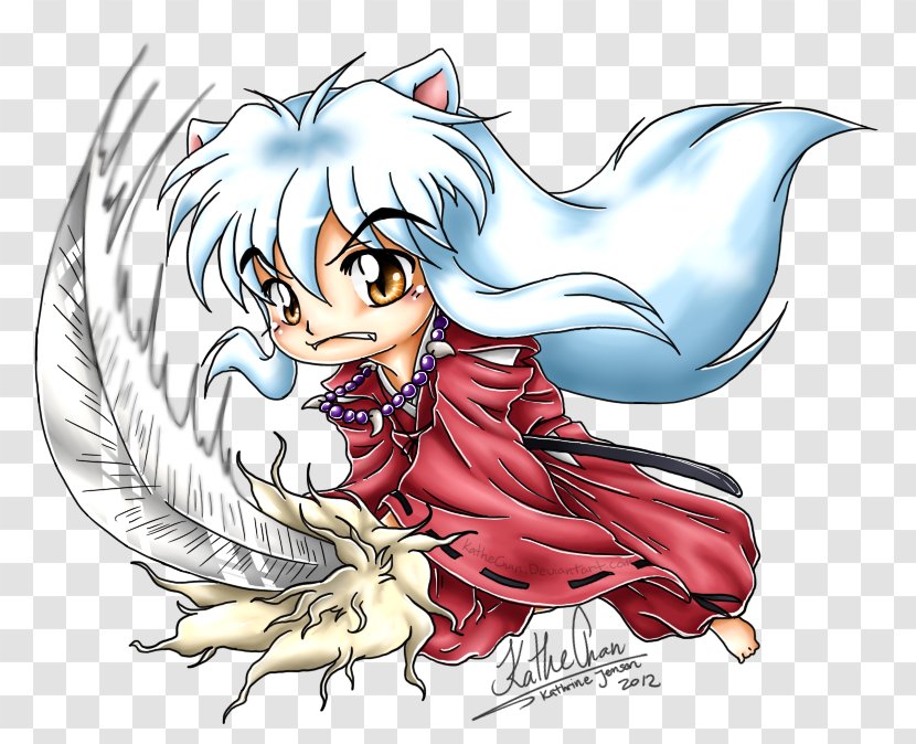 Inuyasha Shippo Kikyo Kagome Higurashi Miroku - Watercolor Transparent PNG