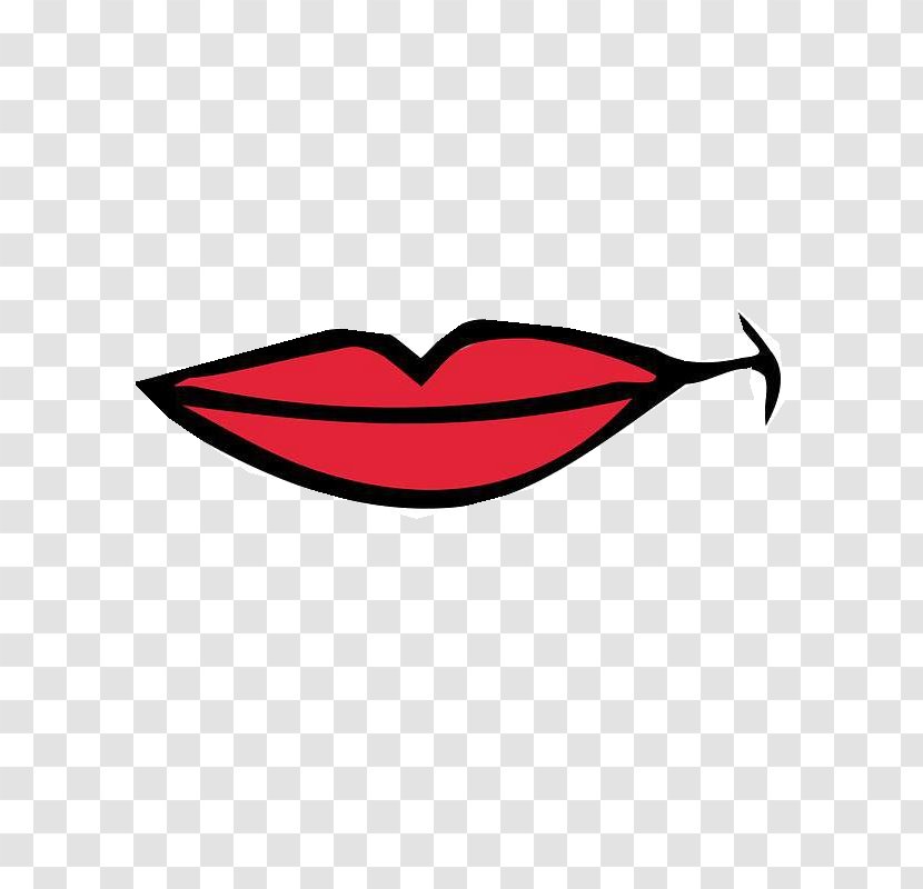 Lip Smile Mouth Clip Art - Watercolor - Dress Up Transparent PNG