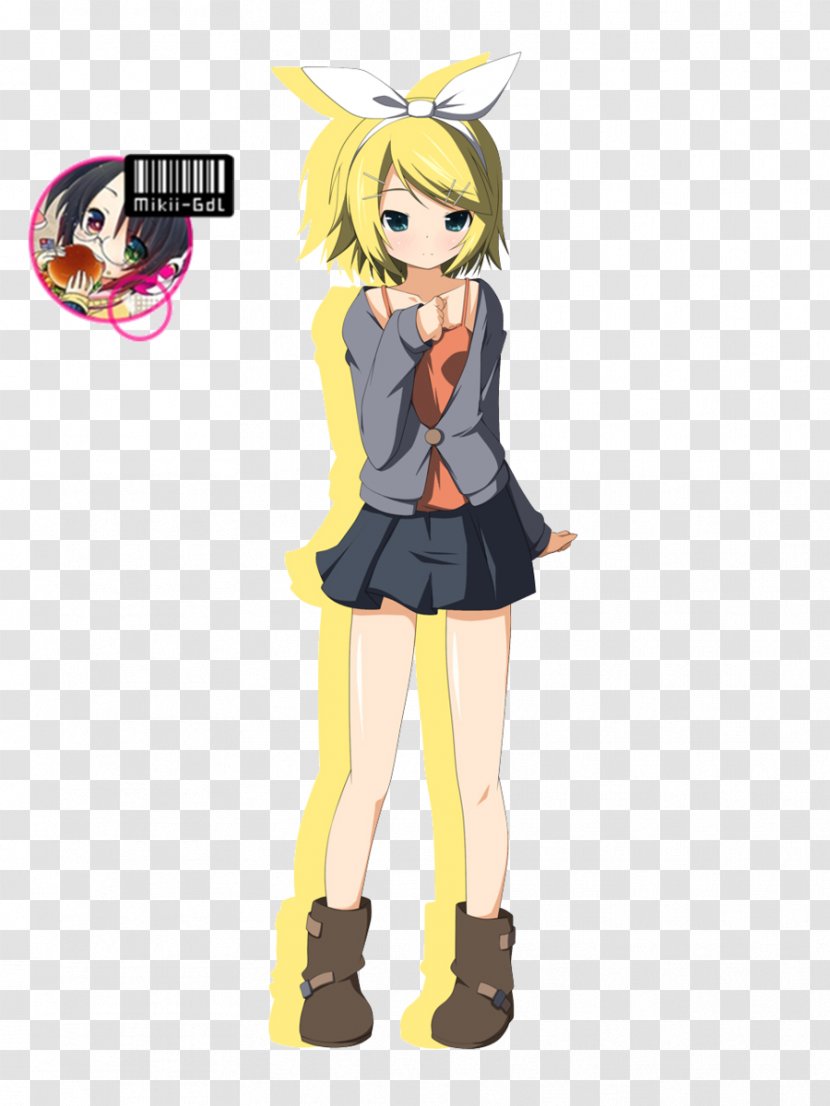 Kagamine Rin/Len Rendering Vocaloid MikuMikuDance Kaito - Heart - Flower Transparent PNG