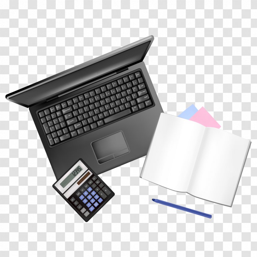 Office Supplies Desk Material - Table - Top View Transparent PNG