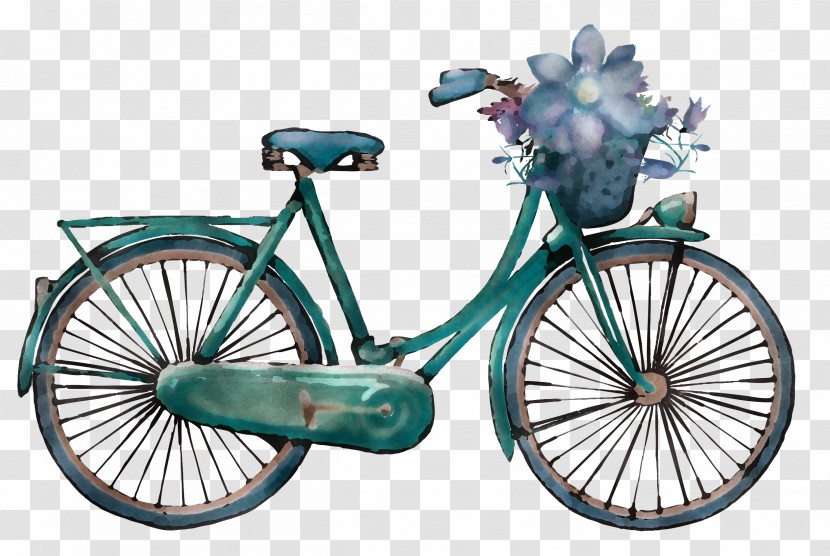 Bicycle Art Bike Painting Bicycle Frame Watercolor Painting Transparent PNG