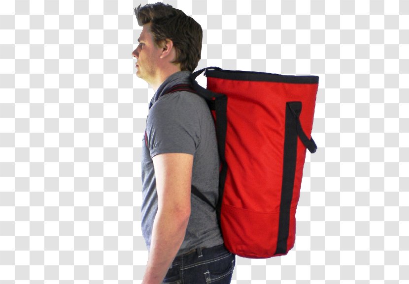 Bag Rope Backpack Shoulder T-shirt - Red Transparent PNG