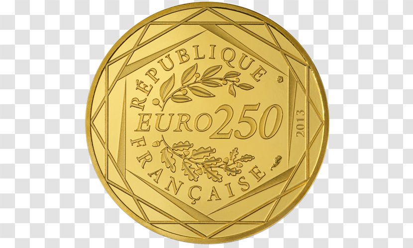 Medal Coin Font Euro - Gold Transparent PNG