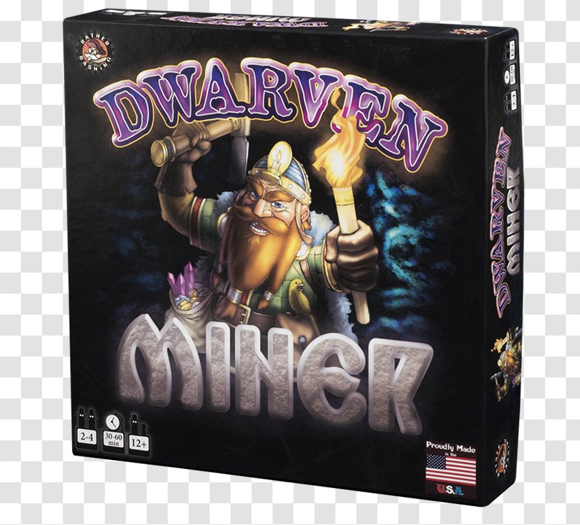 Board Game Dwarven Miner Card - Frame - Dice Transparent PNG