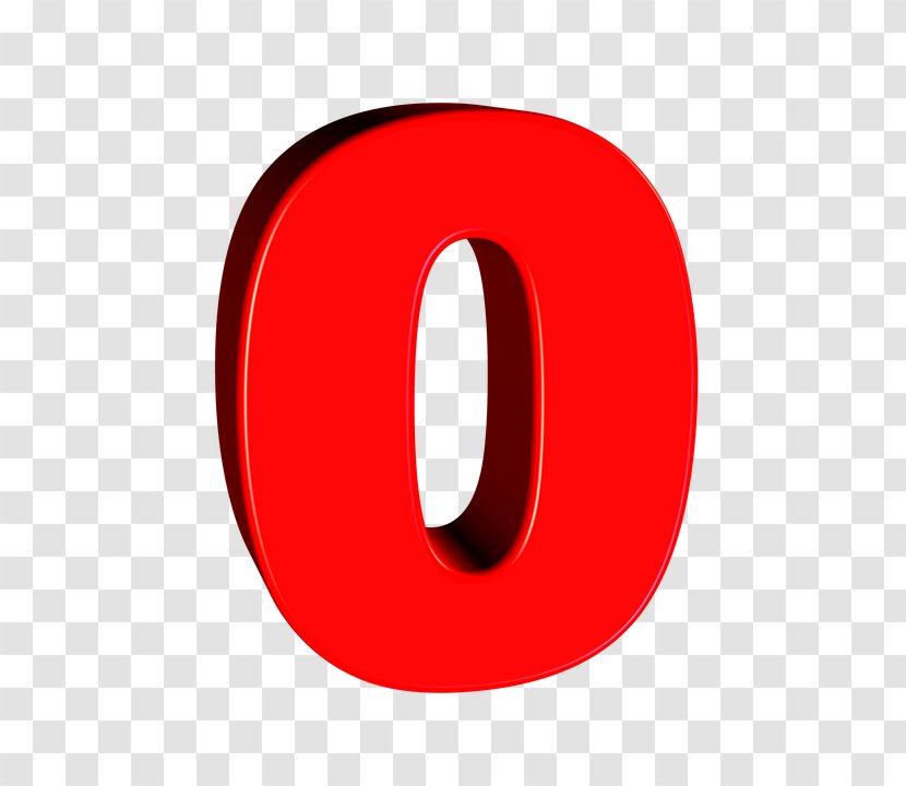 Logo Red Circle - Number 0 Transparent PNG