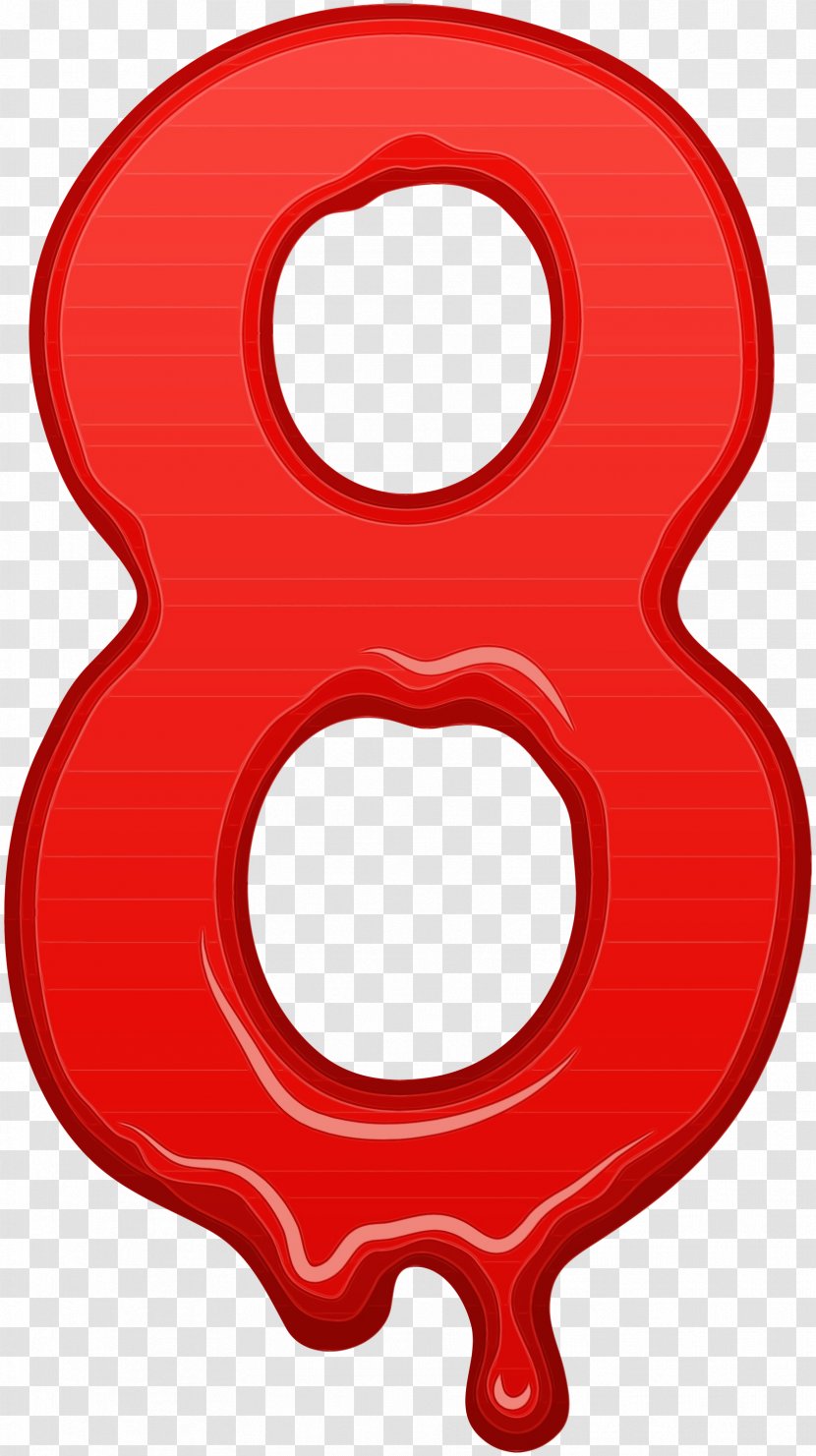 Red Clip Art Material Property Symbol Number Transparent PNG