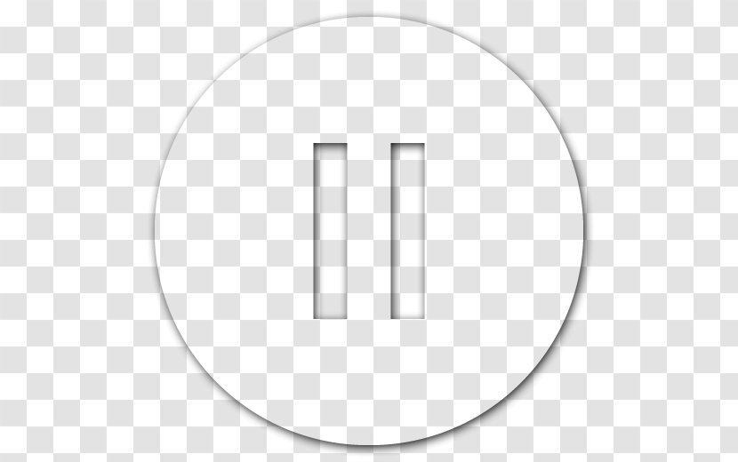 Circle Area White Angle Point - Pause Button HD Transparent PNG