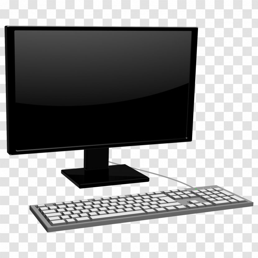 Computer Keyboard Laptop Monitors Desktop Computers - Technology Transparent PNG