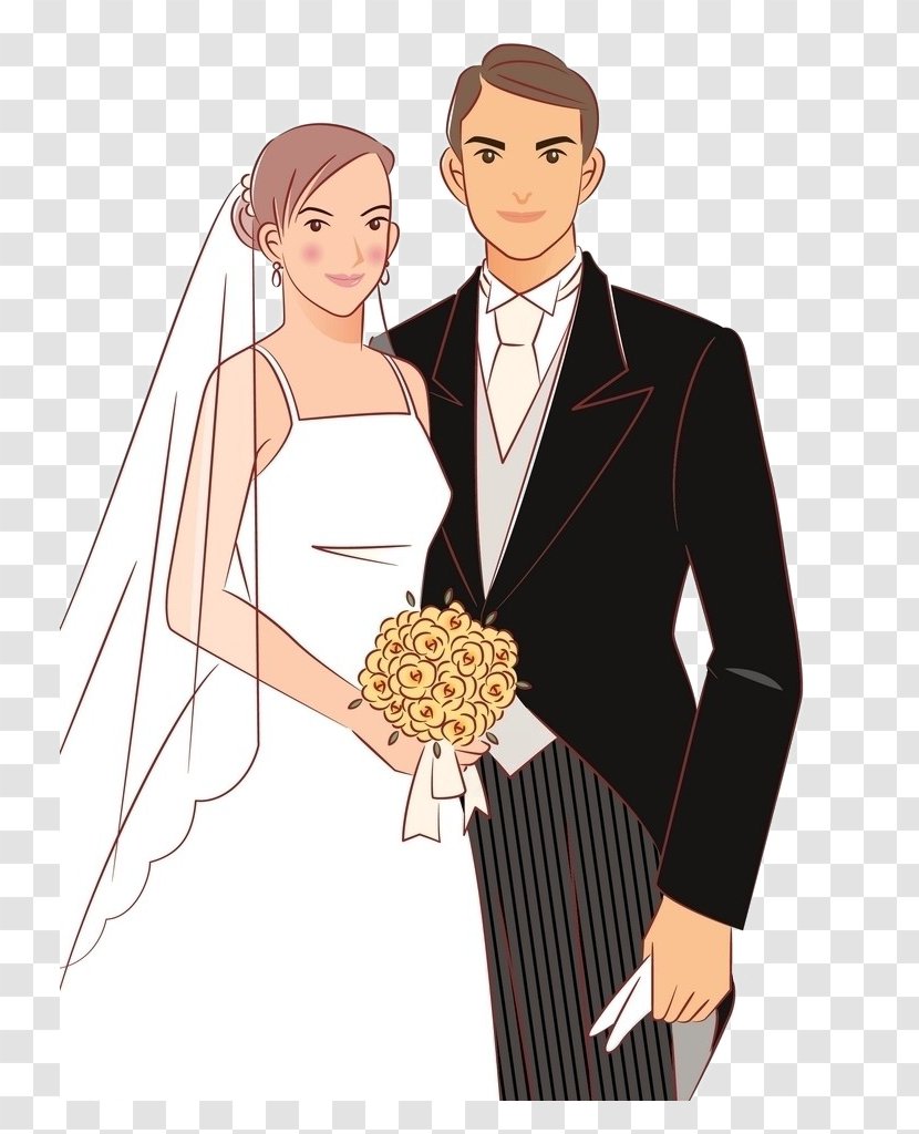 Bride Wedding Photography Illustration - Tree - And Groom Transparent PNG