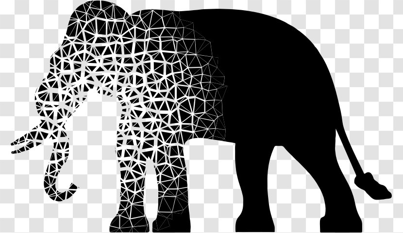 Indian Elephant African Silhouette Clip Art Transparent PNG