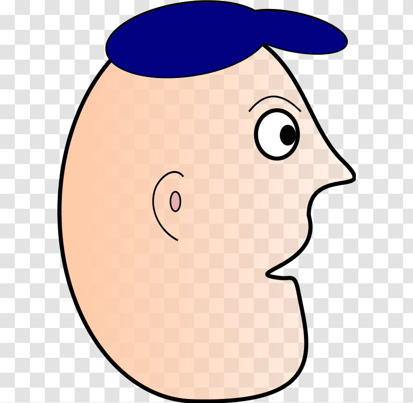Cartoon Face Man Clip Art - Chef Hat Outline Transparent PNG