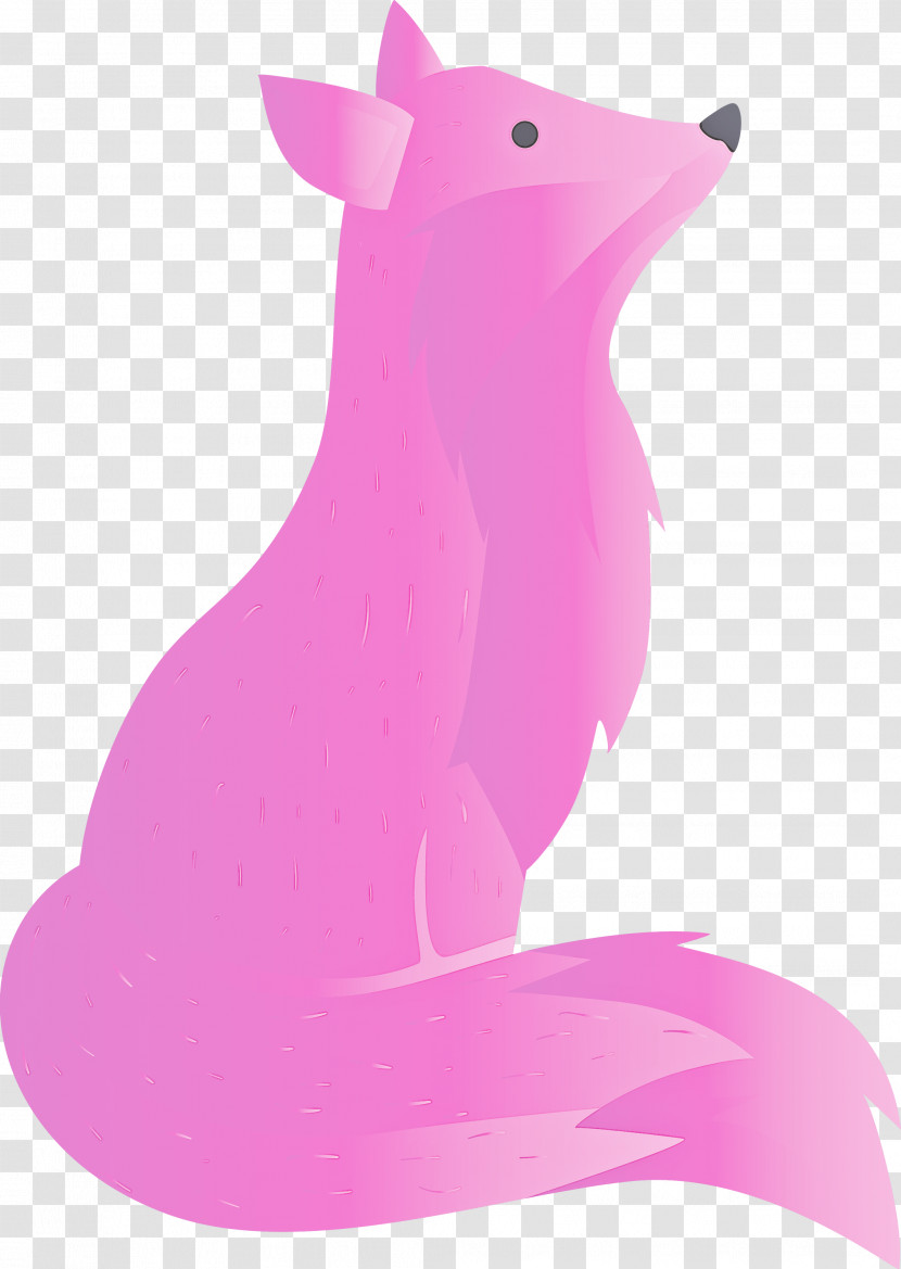 Pink Magenta Animal Figure Tail Transparent PNG