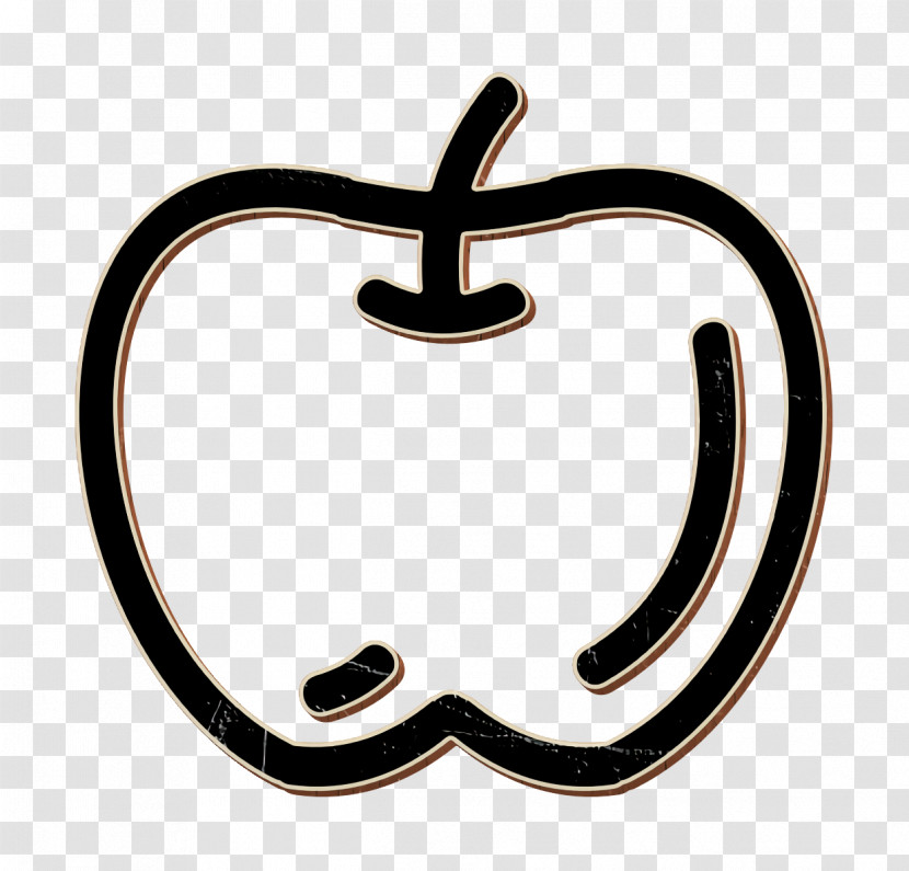 Apple Hand Drawn Fruit Outline Icon Fruit Icon Food Icon Transparent PNG