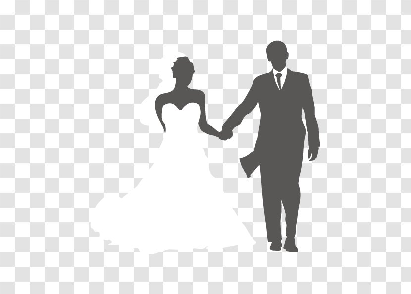 Newlywed - Human Behavior - Vector Newlyweds Holding Hands Transparent PNG