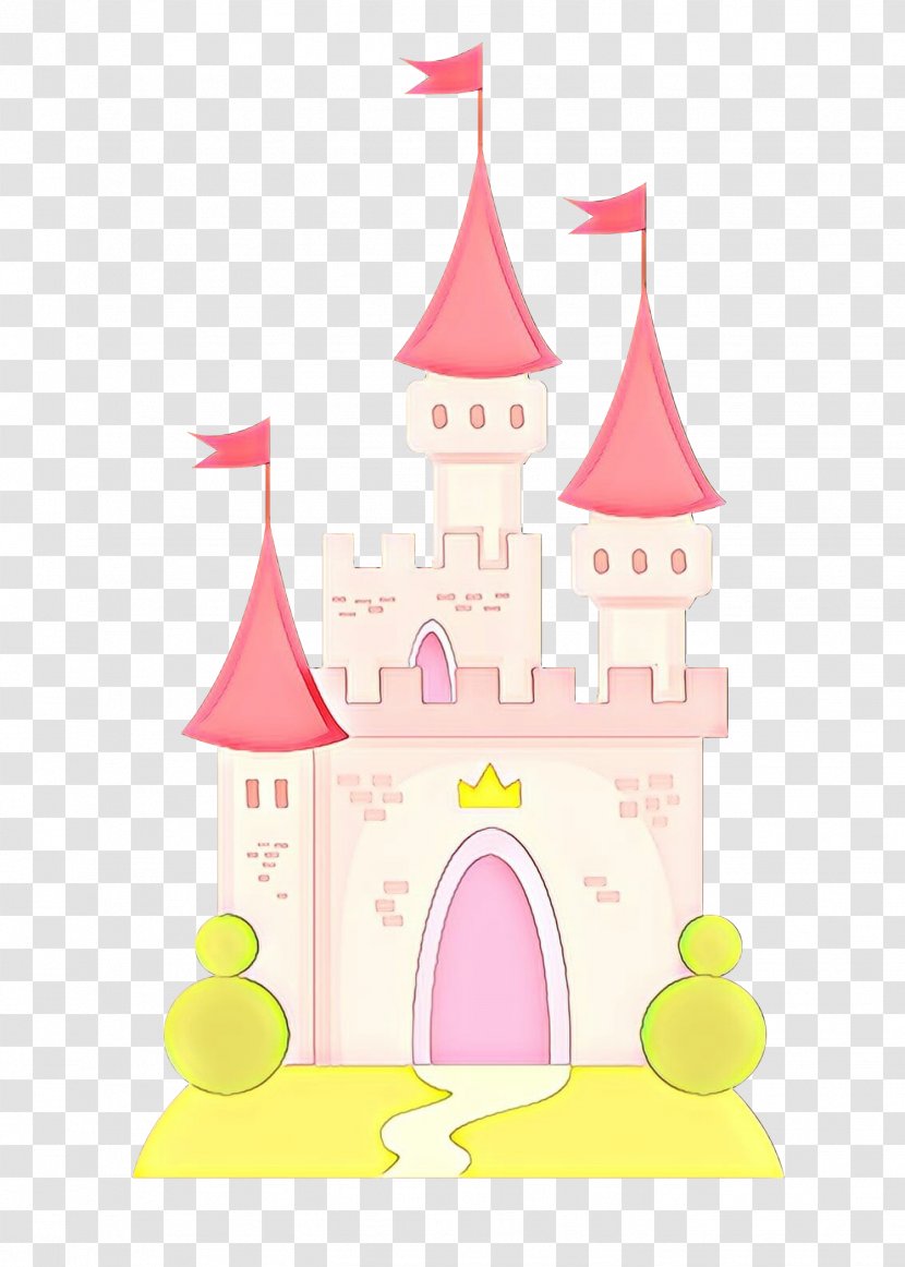 Pink Clip Art Castle Architecture Steeple - Tower - Building Transparent PNG