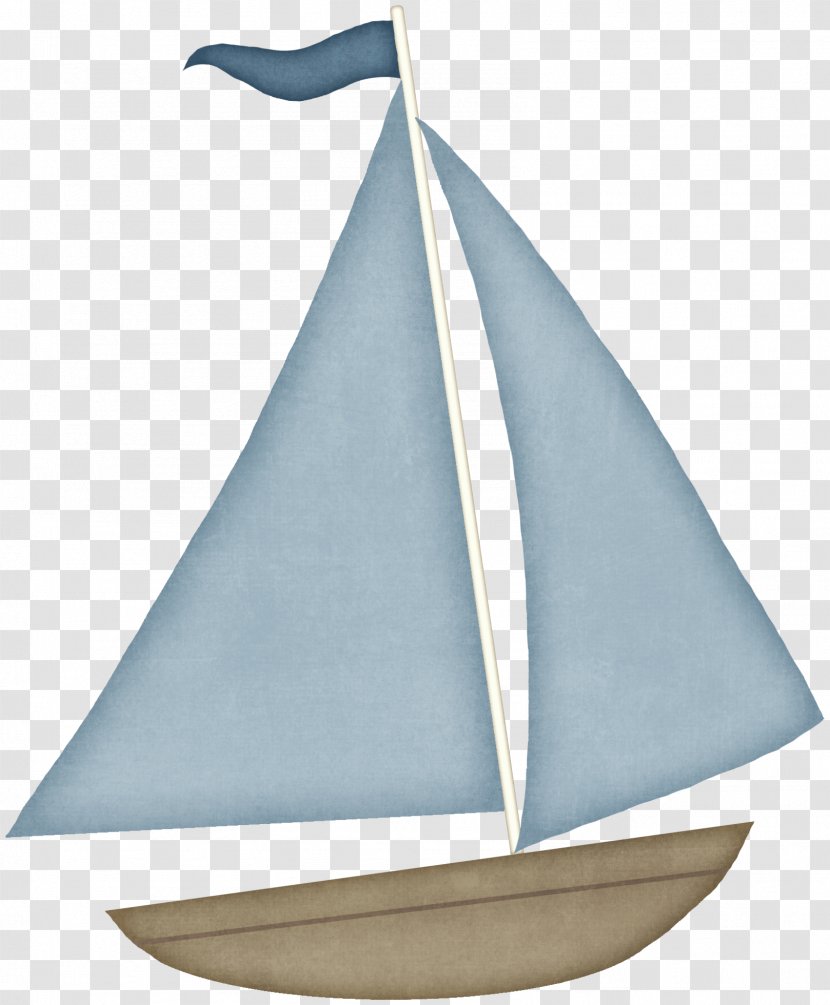 Sailboat Clip Art - Blue Cartoon Transparent PNG