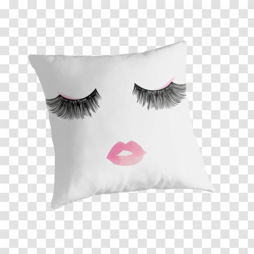 Throw Pillows Cushion Eyelash Cosmetics - Beauty - Fashion Eyelashes Transparent PNG