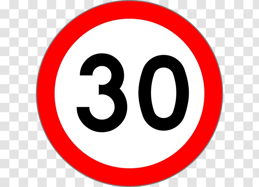 Traffic Sign Speed Limit Stop - National Maximum Law Transparent PNG