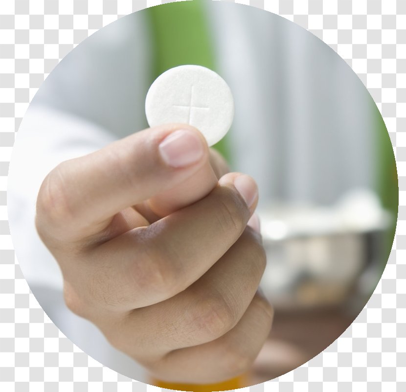 Eucharist First Communion Sacraments Of The Catholic Church Baptism - Hand - Christianity Transparent PNG