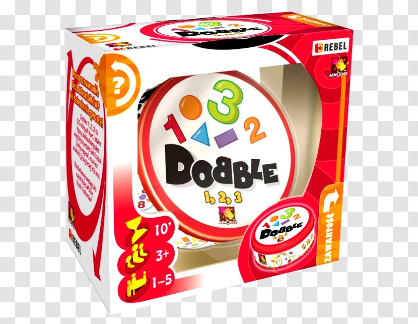 Asmodee Dobble 123 Board Game Asmodée Éditions - Card - Goool Transparent PNG