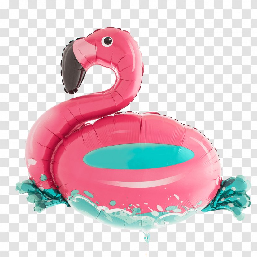 Flamingo Balloon Foil Party Meri Shape - Gas - Ring Summer Float Transparent PNG