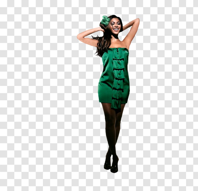 Woman Female Cocktail Dress Green Transparent PNG