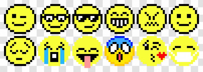 Art Emoji Pixel Smiley - Cartoon Transparent PNG