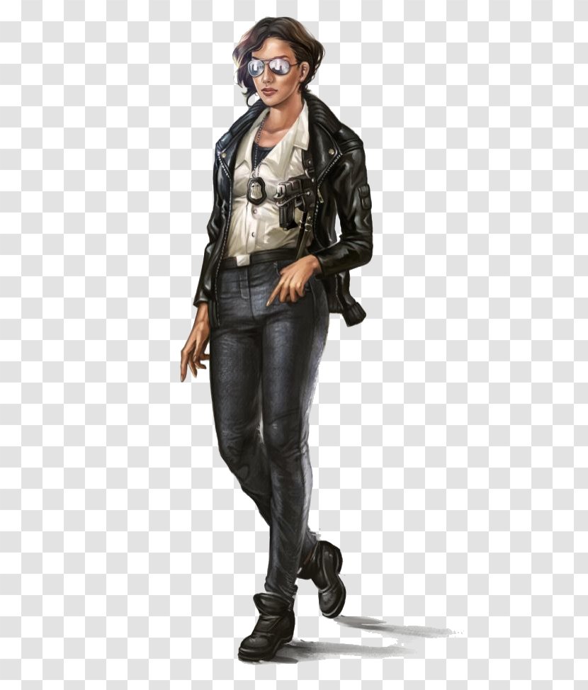 Shadowrun Character Role-playing Game Concept Art - Jacket - Jeans Transparent PNG