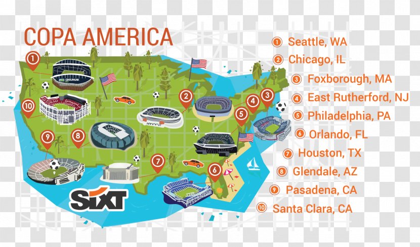 Sixt Copa América Centenario Car Rental Minneapolis–Saint Paul International Airport Water - Play - Brasil Transparent PNG