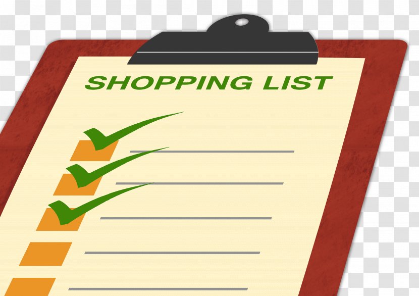 Clip Art Shopping List Image - Grass - Grocery Store Transparent PNG