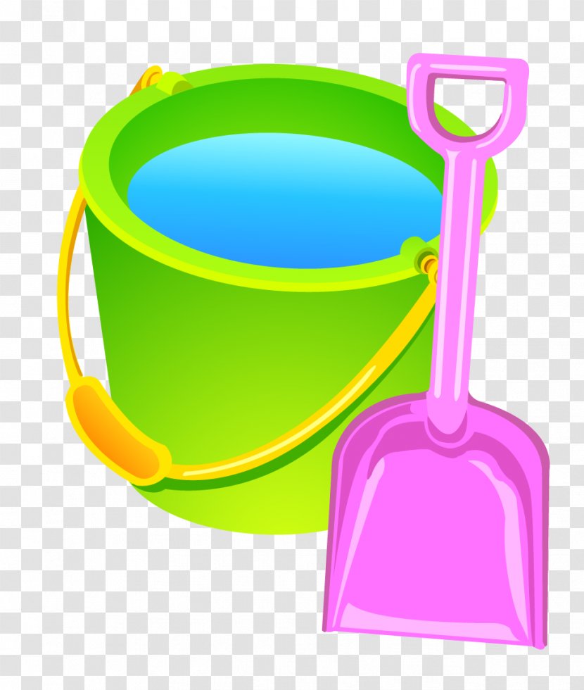 Bucket Cartoon Clip Art - Designer - Vector Transparent PNG