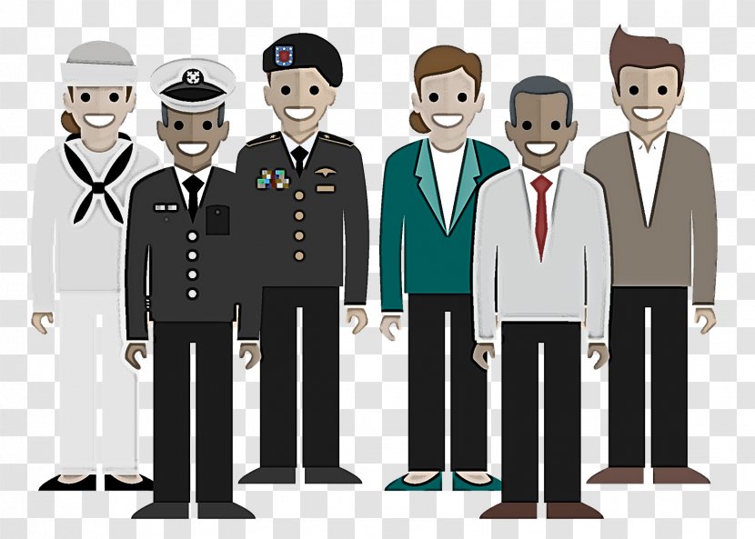People Social Group Uniform Team Cartoon - Whitecollar Worker Gentleman Transparent PNG
