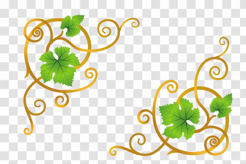 Common Grape Vine Clip Art - Digital Image Transparent PNG