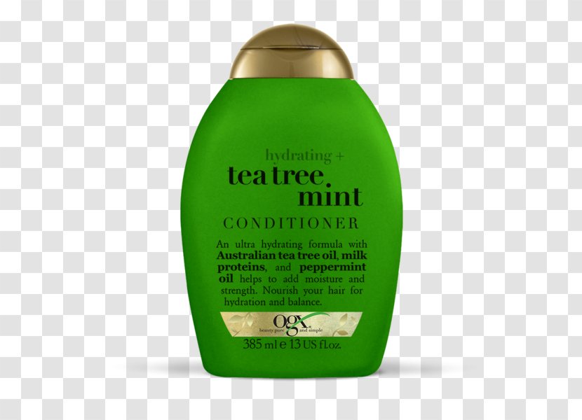 OGX Hydrating + Tea Tree Mint Shampoo Oil Hair Care Renewing Moroccan Argan Transparent PNG