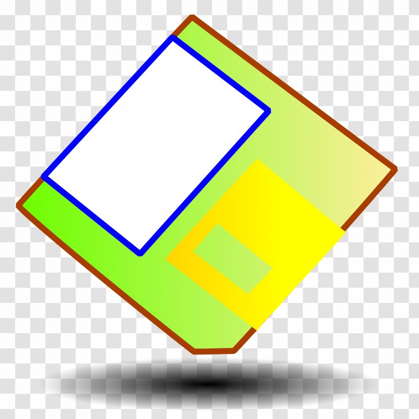 Floppy Disk Clip Art - Rectangle - Disc Vector Transparent PNG
