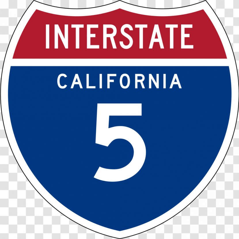Interstate 5 In California 40 80 US Highway System - Road Transparent PNG