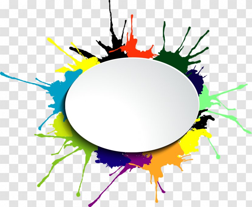 Watercolor Painting Clip Art - Illustrator - Vector Round Frame Ink Transparent PNG
