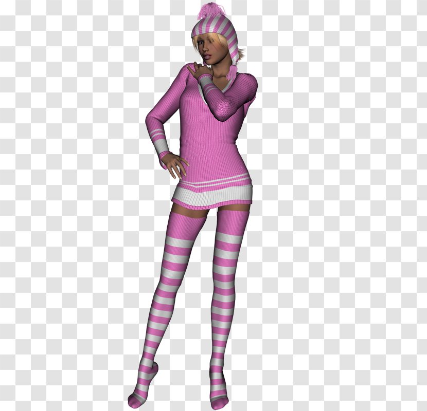 Costume Pink M Fiction Leggings Character - Heart - NJ Transparent PNG