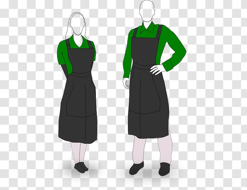 Waiter Bar Clip Art - Apron - Worked As A Transparent PNG