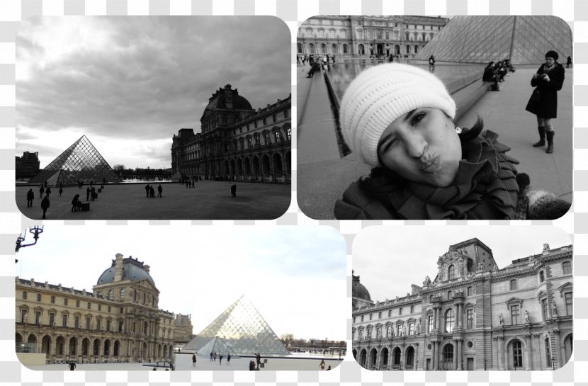 Destiny Tourism Dream Black And White - Collage - The Louvre Transparent PNG