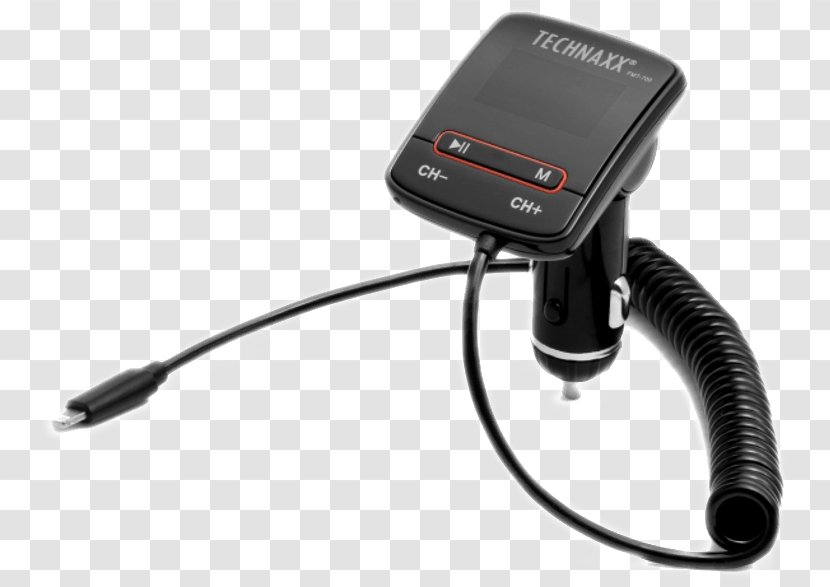 Electrical Cable Audio FM Transmitter IPod - Electronic Device - Iphone Transparent PNG