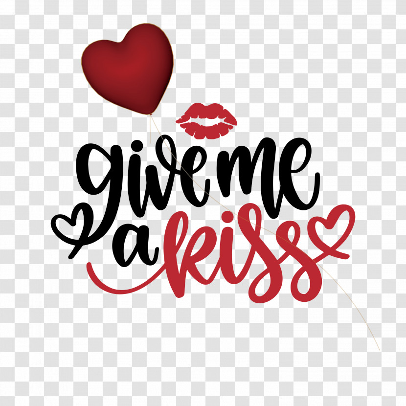 Give Me A Kiss Valentines Day Love Transparent PNG