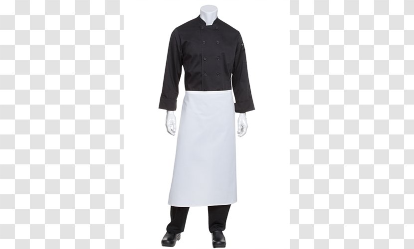 Chef's Uniform Apron Restaurant Pants - Kitchen - Black Waist Transparent PNG