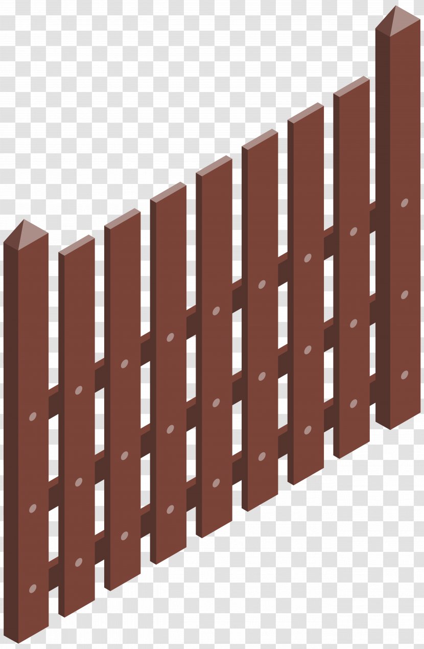 Fence Clip Art - Special School - Brown Transparent PNG