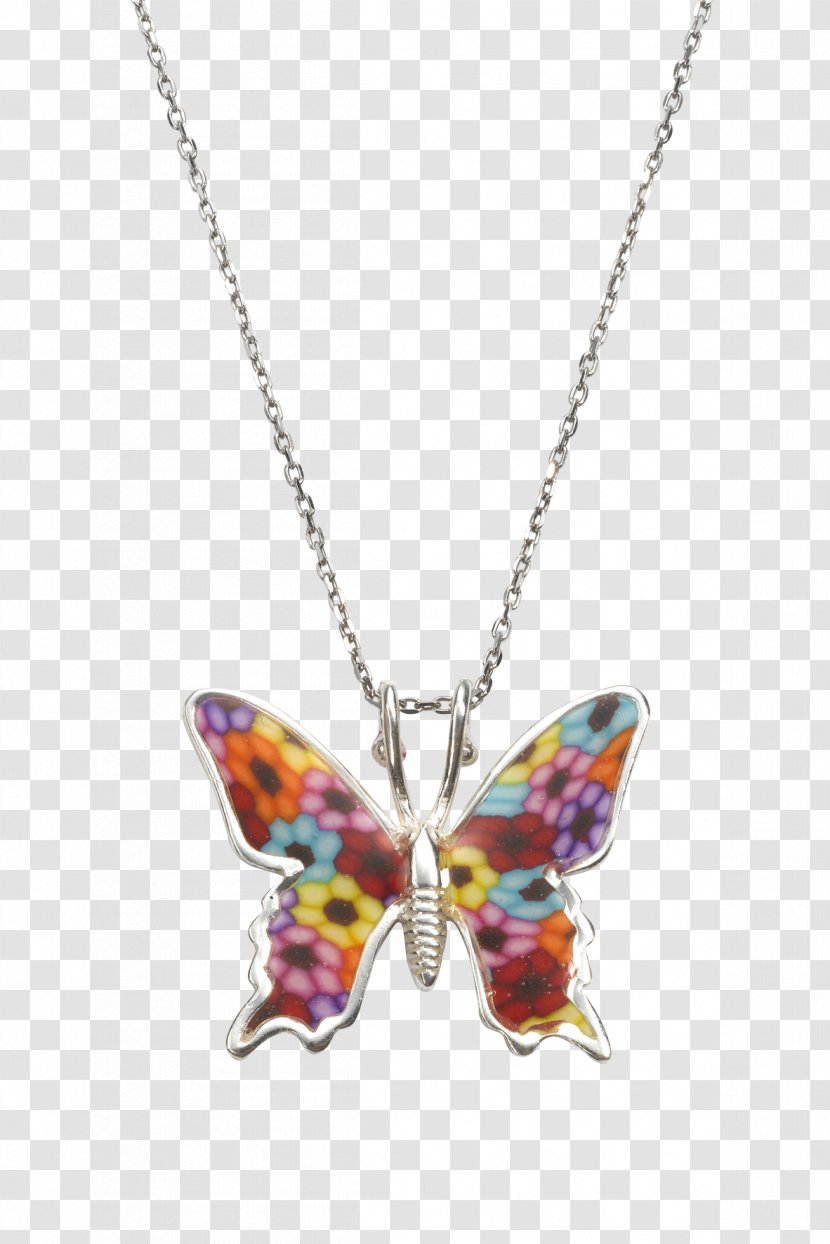 Necklace Butterfly Charms & Pendants Earring Silver - Talisman Transparent PNG